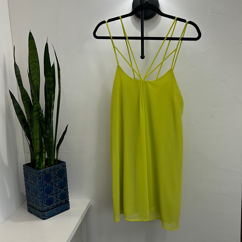 Lime green dress